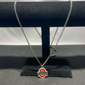 Ohio state pendent necklace
